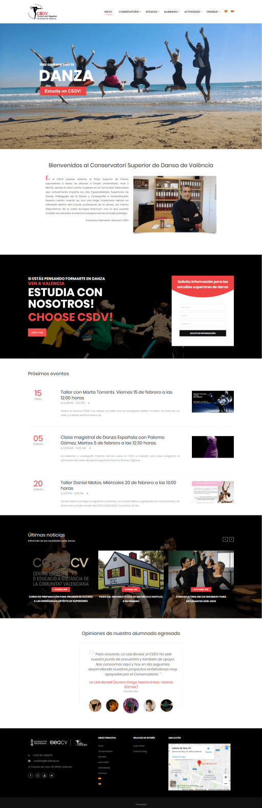 Conservatori Superior de Dansa de València – Haz carrera con la danza